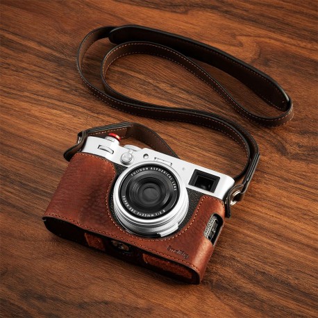 SmallRig étui demi-coque en cuir pour FUJIFILM X100VI (marron) - 4699