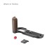 SmallRig poignée en L pour FUJIFILM X-T50 (Bois/Noir) - 4784C