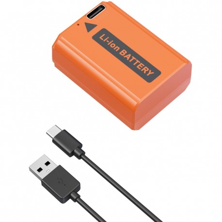 SmallRig batterie rechargeable USB-C pour Sony NP-FW50 (Orange) - 4965
