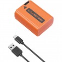 SmallRig batterie rechargeable USB-C pour Sony NP-FW50 (Orange) - 4965