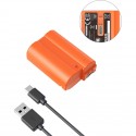 SmallRig wiederaufladbarer USB-C-Akku EN-EL15c für Kamera (orange) - 4966