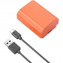 SmallRig wiederaufladbarer USB-C Akku für Sony NP-FZ100 (orange) - 4969