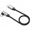 SmallRig câble de données USB-C (droit vers coudé, 35 cm, 40Gbps, 240W, 8K) - 5075
