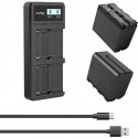 SmallRig Kit 2x Akku und Ladegerät für Sony NP-F970 - 3823