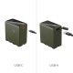 SmallRig batterie rechargeable USB-C pour caméra type NP-F970 (verte) - 4577