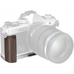 SmallRig L-bracket avec poignée en bois pour OM SYSTEM OM-3 - 5563