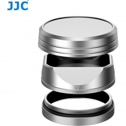 JJC Gegenlichtblende für Fujifilm X100VI / X100V – Silber